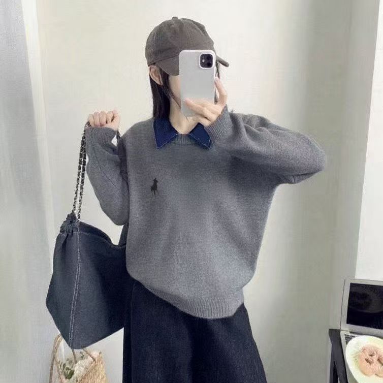 Pull décontracté pour femmes avec structure en maille de haute qualité Chic & Stil