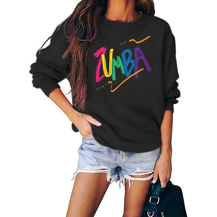 Sweatshirt pour femmes avec un design Zumba moderne et une coupe décontractée Chic & Stil