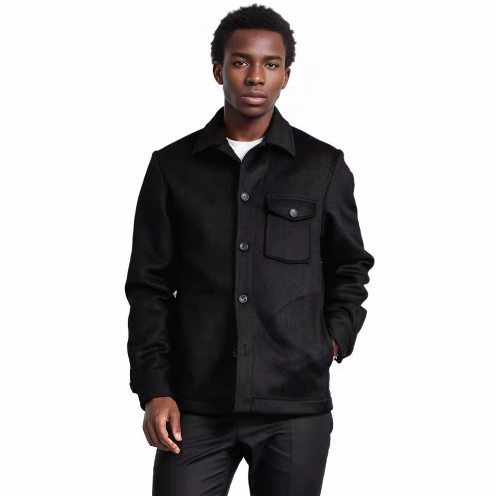 Wool jacket for men with practical chest pocket Lune London