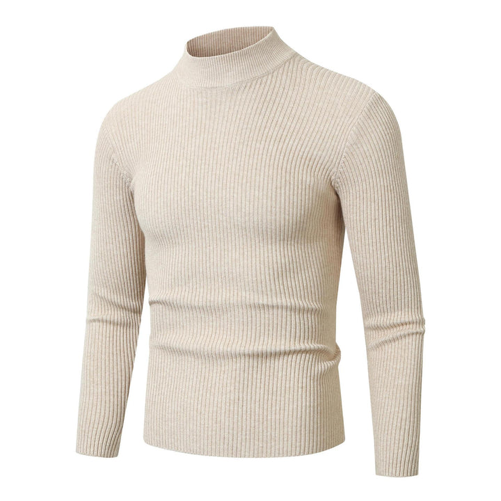 Lune London Elegant pullover for men with a roll neck and fine ribbed texture