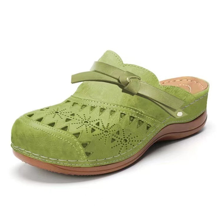 Ladies Decorative Clogs Chic Neckline and Style