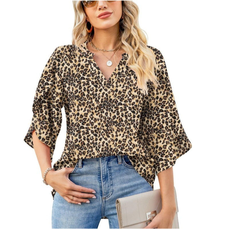 Lune London V neck floral print blouse