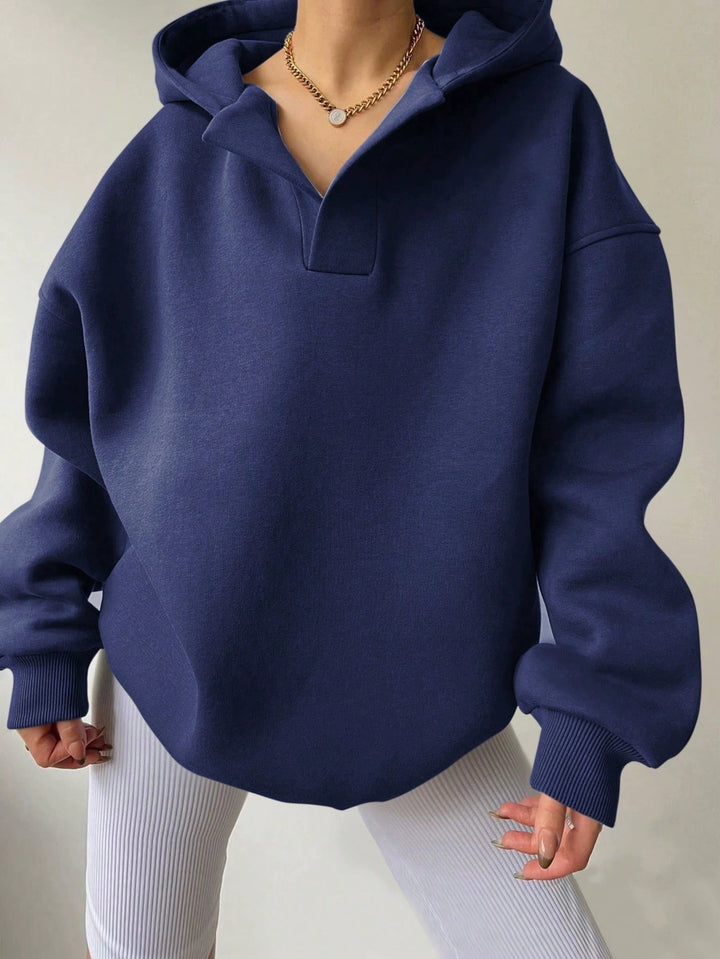Women's Oversized Hoodie in Soft Fleece Material Lune London