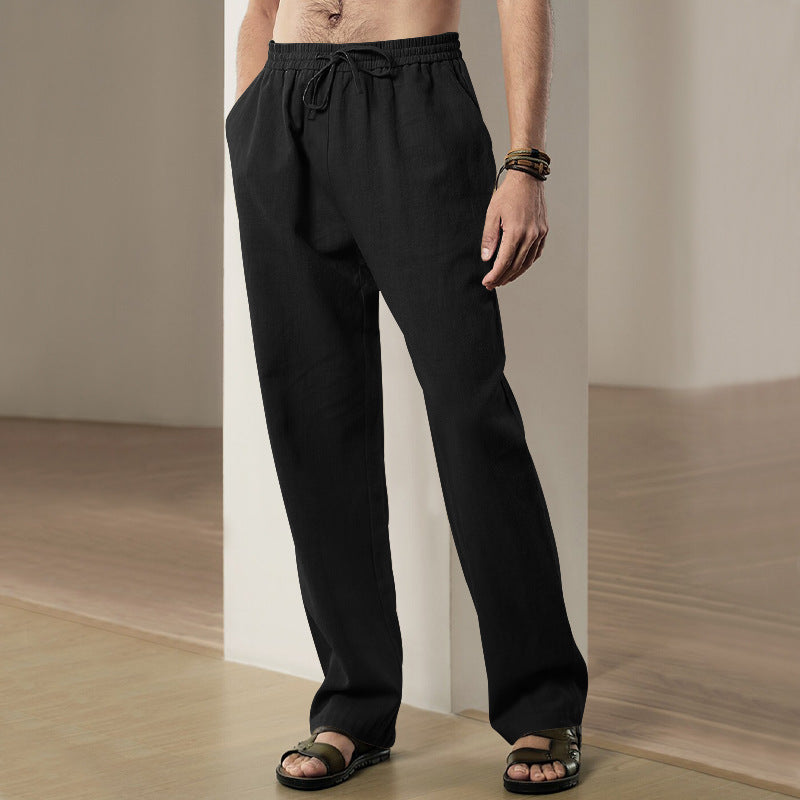 Men's relaxed leisure pants with elastic waistband and practical pockets Lune London