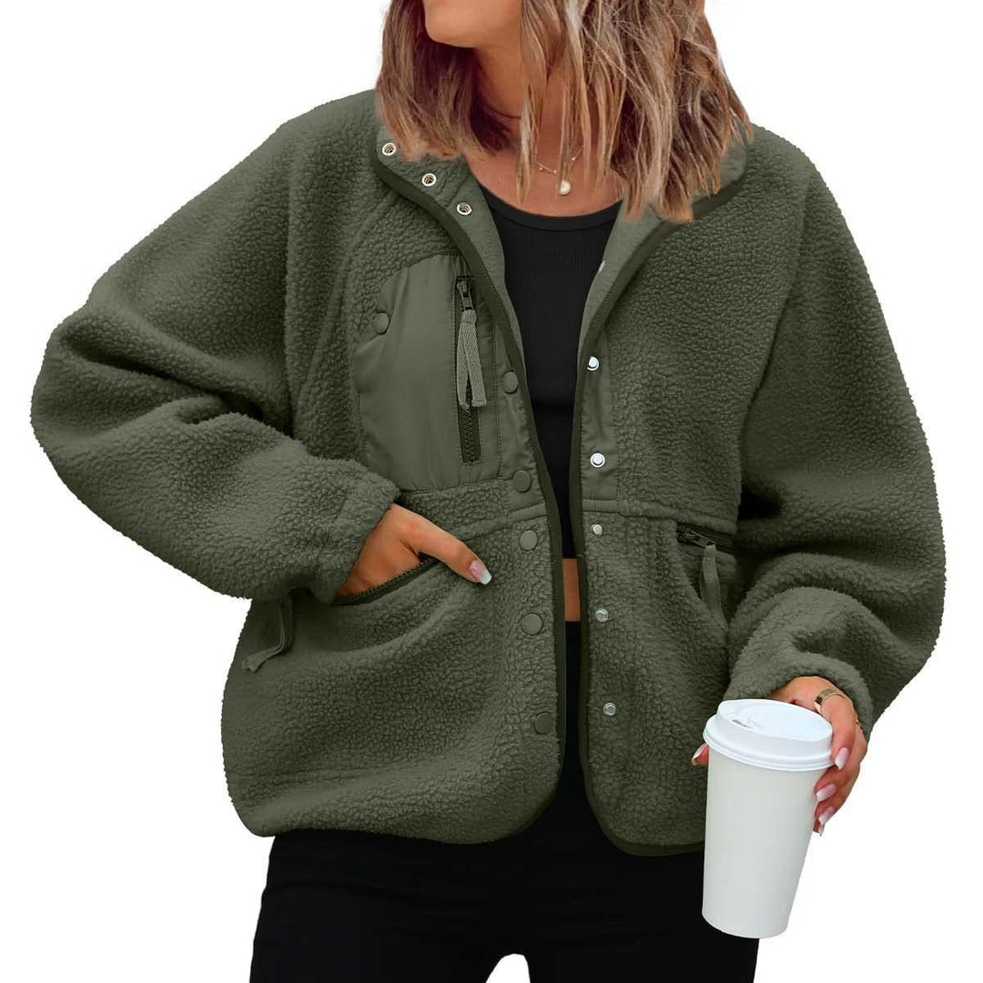 Ladies cozy fleece jacket with practical pockets Lune London