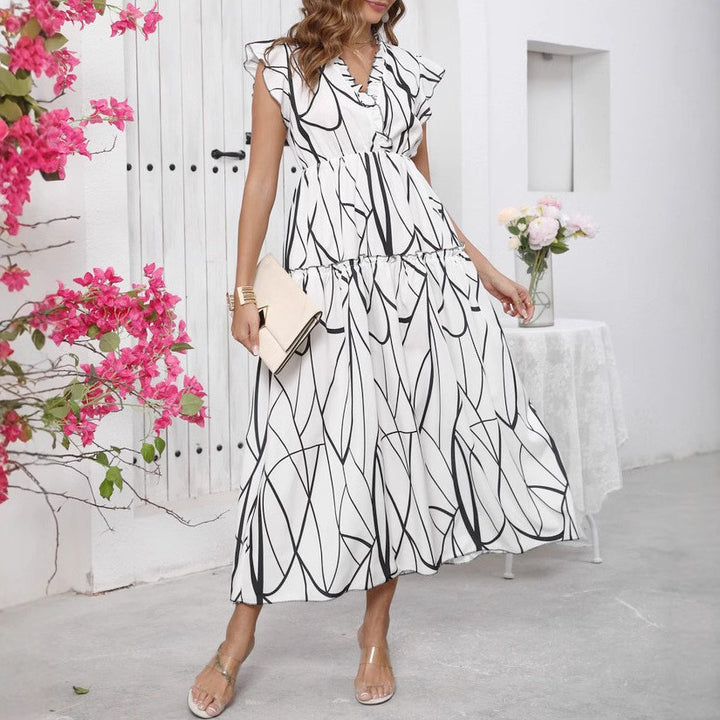 Chic Ruffled Maxi Dress for Women