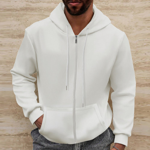 Men's zip-up hoodie with practical pocket design Lune London