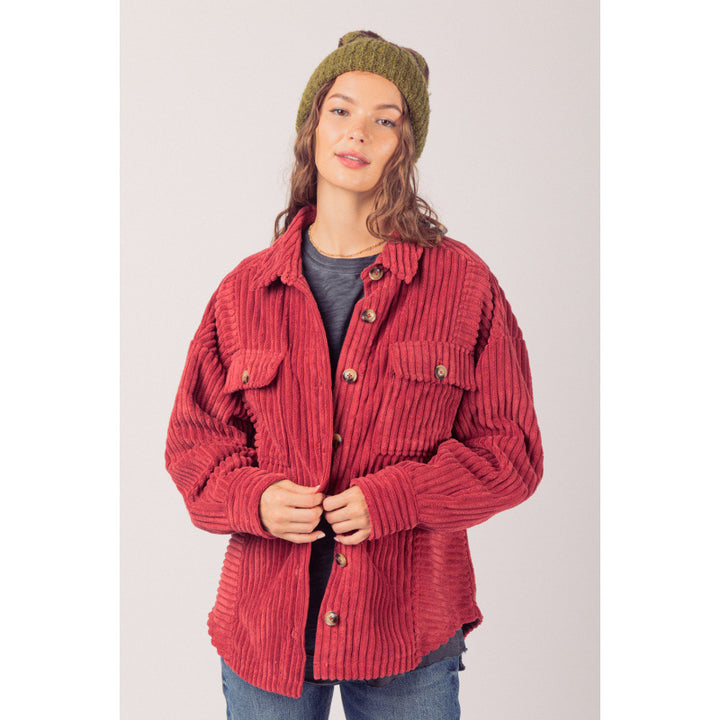 Casual corduroy jacket for women with practical pockets Lune London