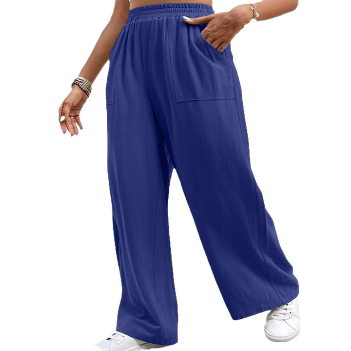 Ladies Large Palazzo Pants with practical side pockets Lune London