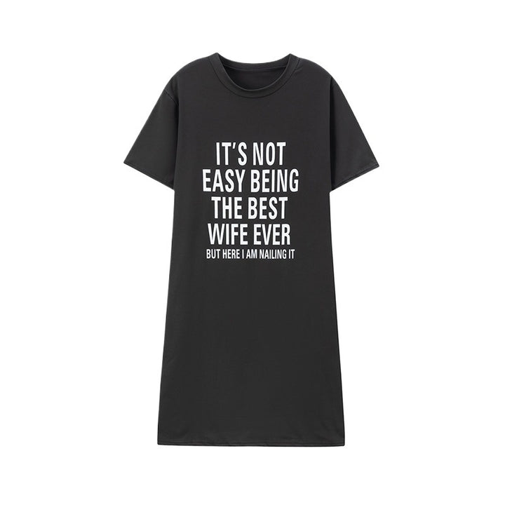 Chic and stylish graphic lounge dress for women