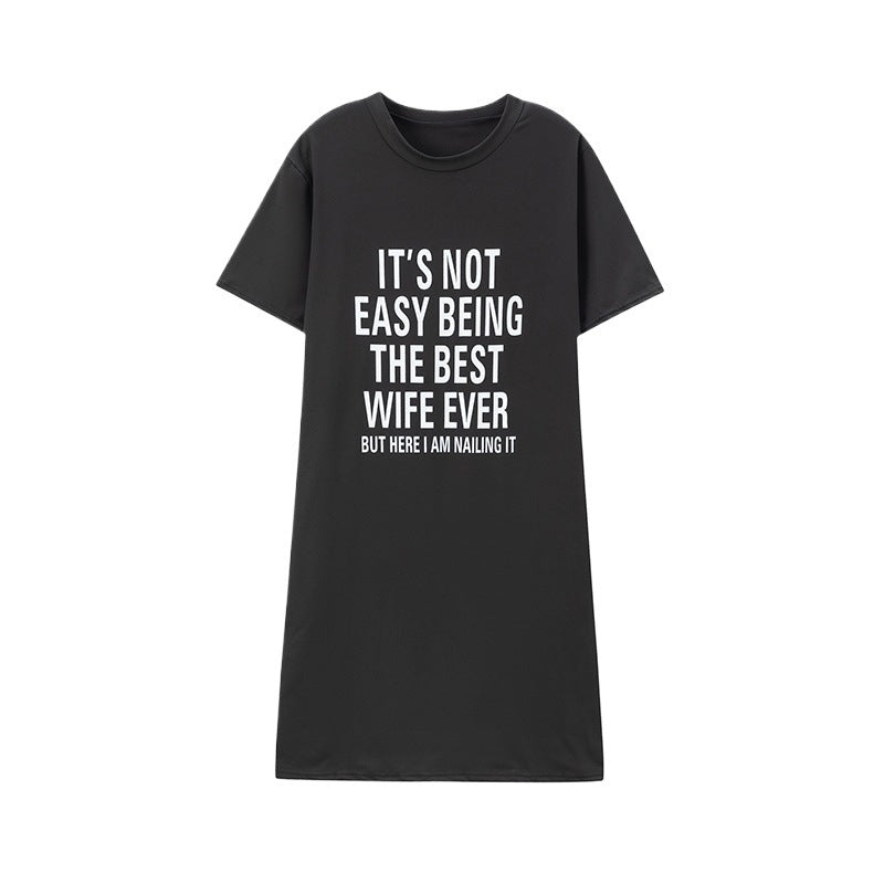 Lune London oversized graphic T-shirt dress for women