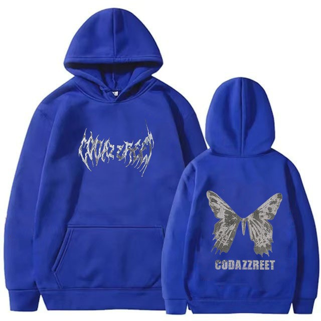 Women's hoodie with eye-catching butterfly design and artistic lettering Chic & Stil