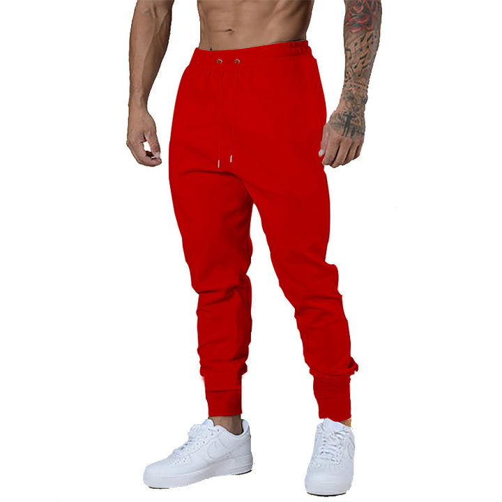 Men's sporty jogger pants with elastic waistband and practical zip pockets Lune London