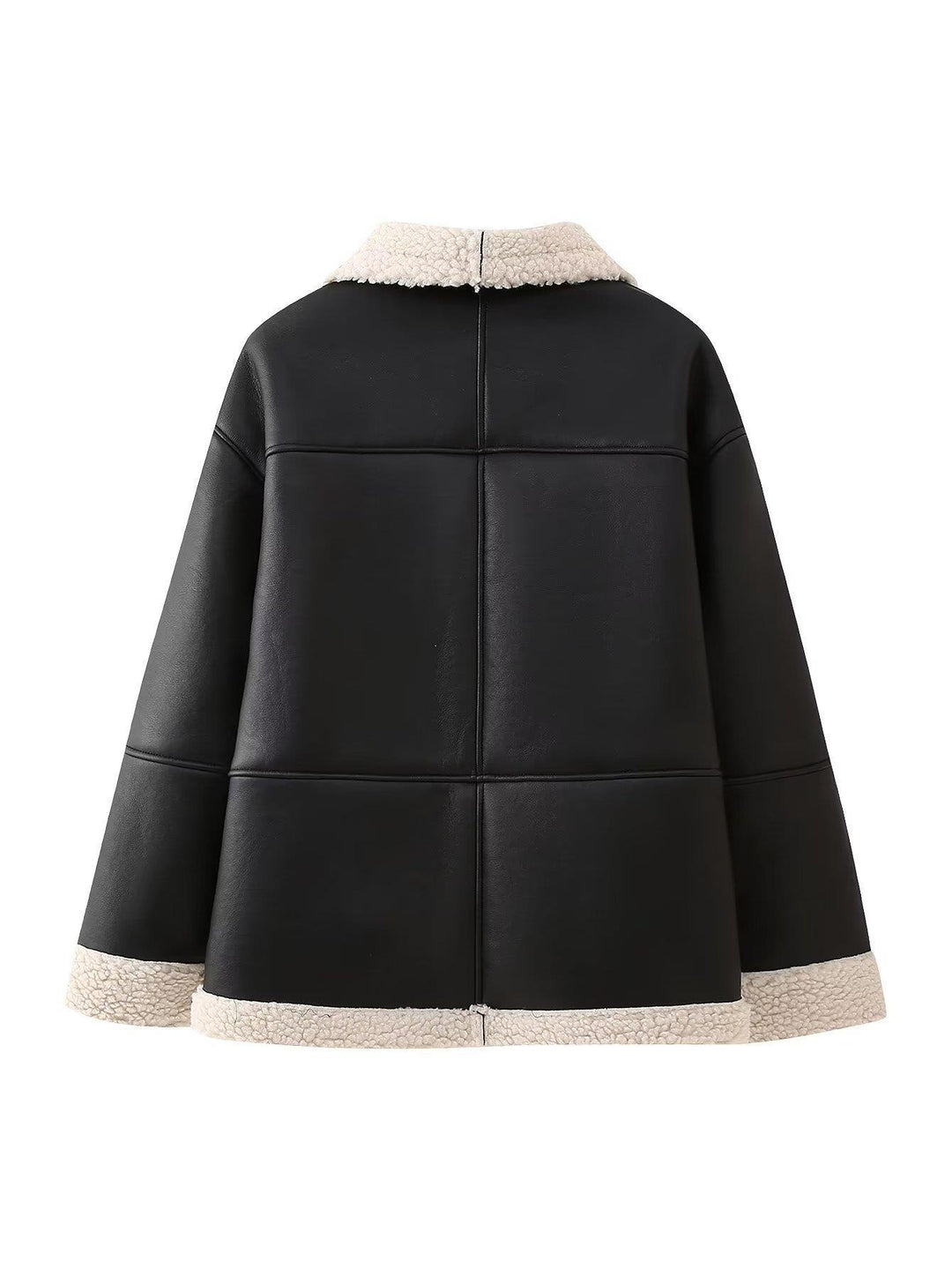 Faux fur jacket for women with full zip and comfortable pockets Lune London