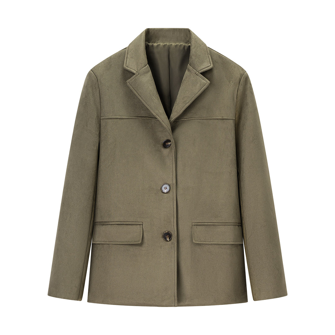 Blazer féminin à la mode en matériau doux Chic & Stil