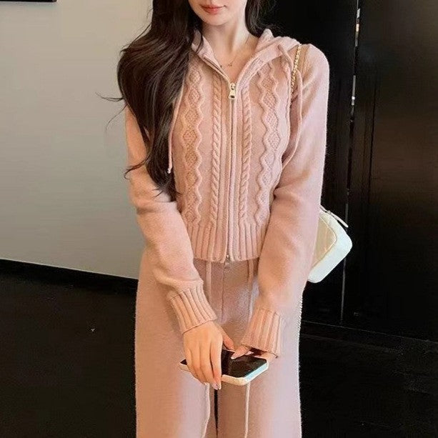 Cardigan femme avec fermeture éclair et motif en relief Chic & Stil