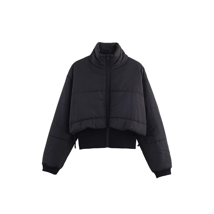 Ladies short winter jacket with high collar and elastic cuffs Lune London