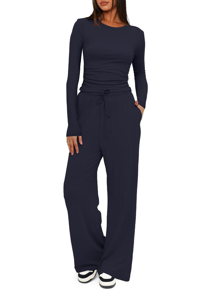 Ensemble de salon décontracté pour femmes avec top à manches longues Chic & Stil