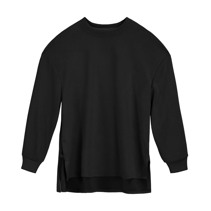 Long sleeve women's t-shirt with an innovative cut and functional side slits Lune London