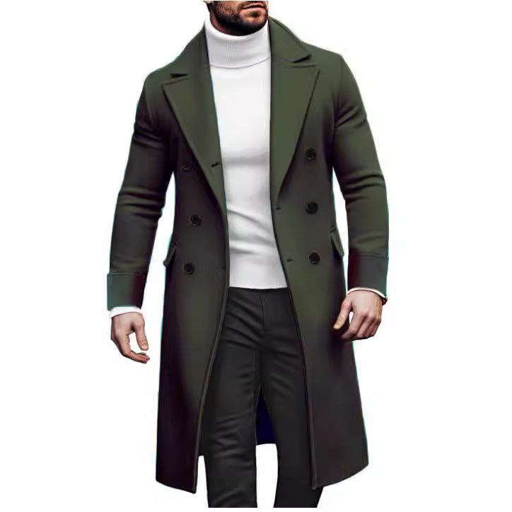Elegant double-breasted coat for men with modern cut Lune London