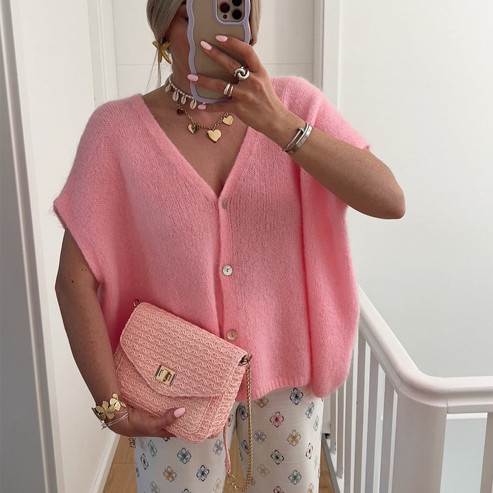 Ladies oversized casual cardigan Lune London