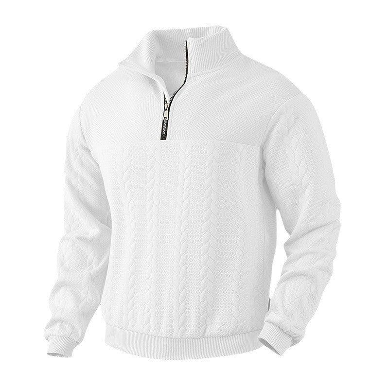 Men's high neck sweater with textured design Lune London