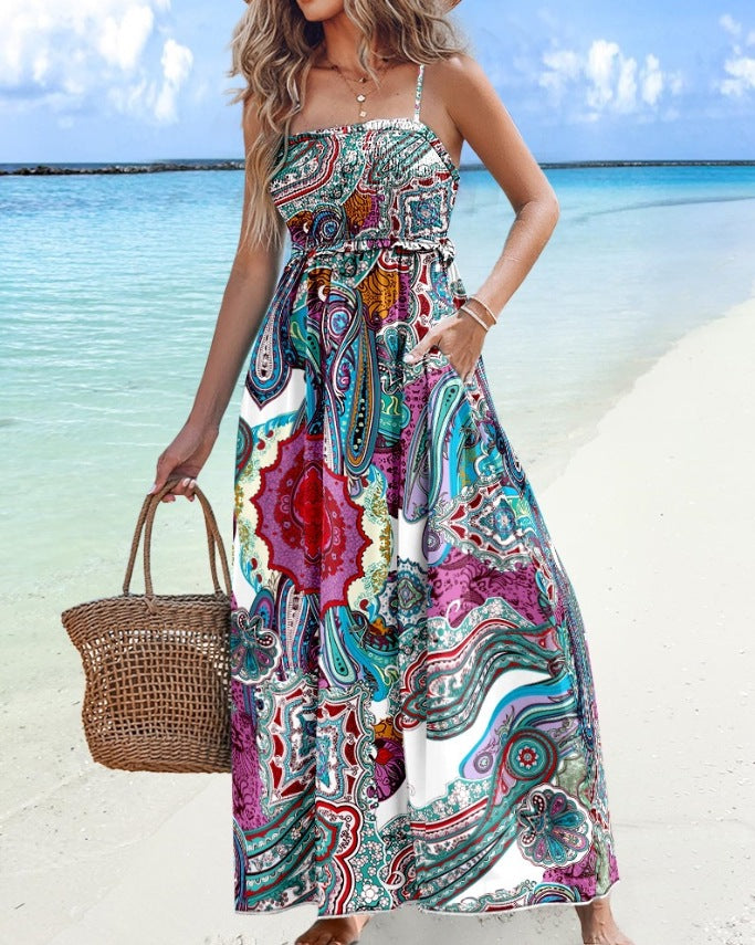 Chic and Stylish Bohemian Maxi Sun Dress for Women