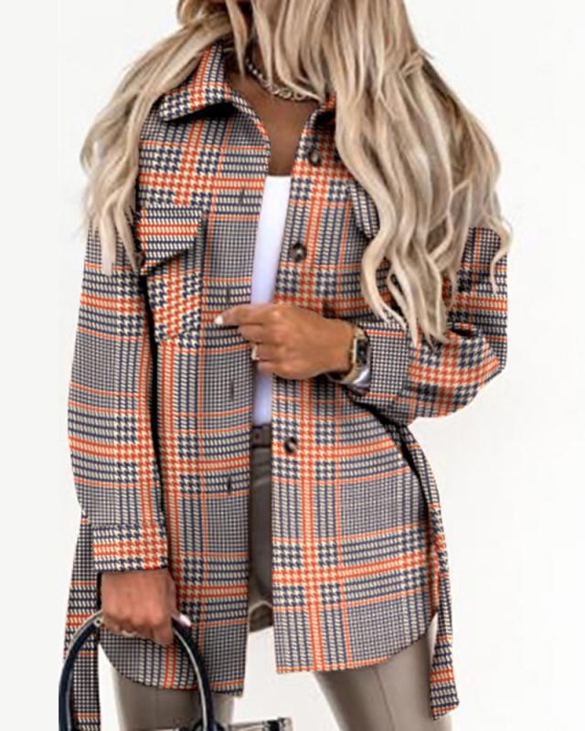 Women's plaid outdoor shirt with a light fit and practical pockets Lune London