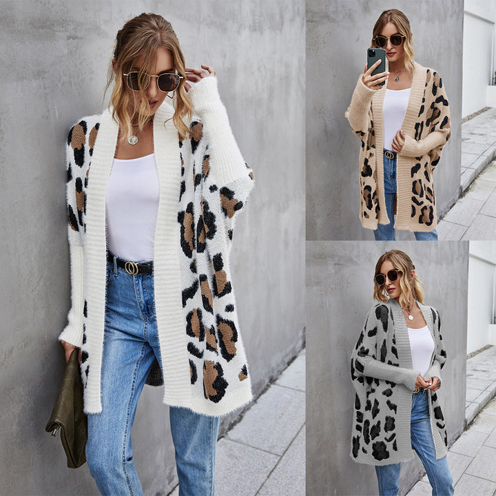 Gilet confortable pour femmes avec un motif léopard tendance Chic & Stil