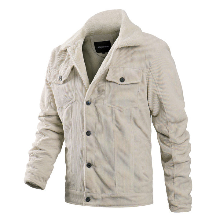 Corduroy jacket for men with soft teddy lining Lune London