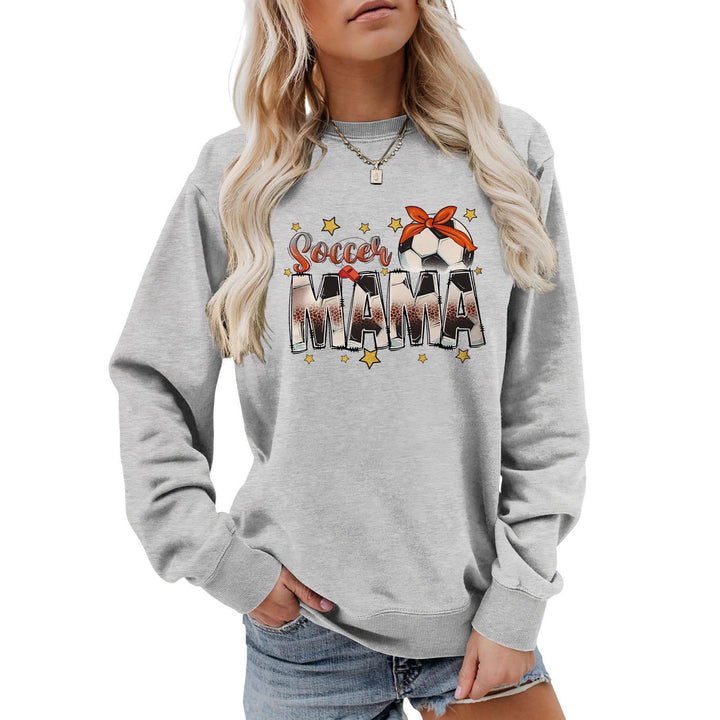 Sweatshirt pour femmes avec imprimé accrocheur "Soccer Mama" et coupe confortable Chic & Stil