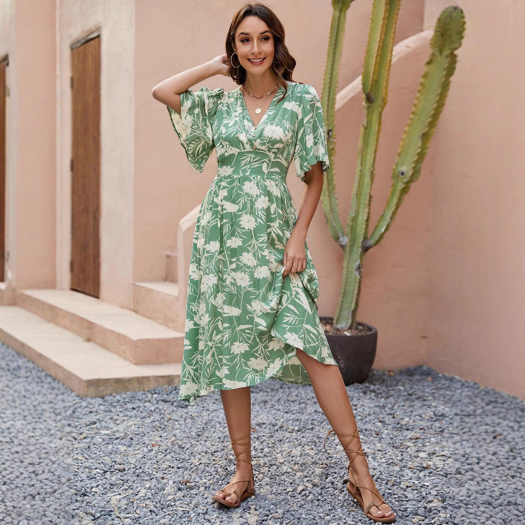Lune London Floral A-line Dress for Women