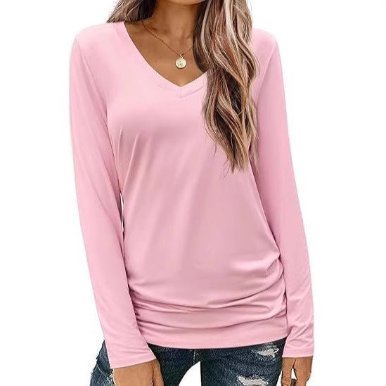 Women Long Sleeve Elegantly Cut Top Lune London