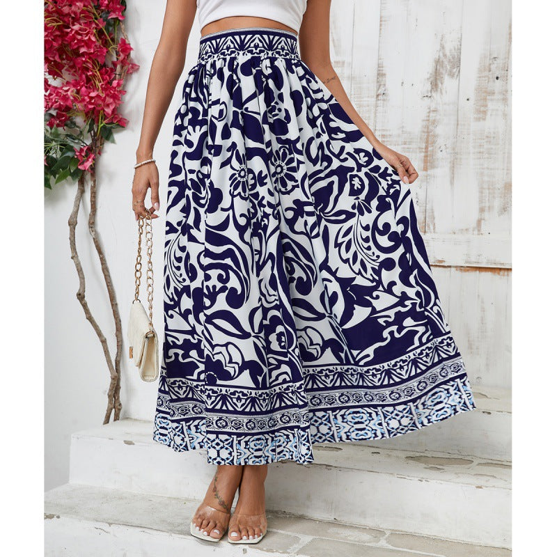 Lune London Women's Floral Maxi Skirt