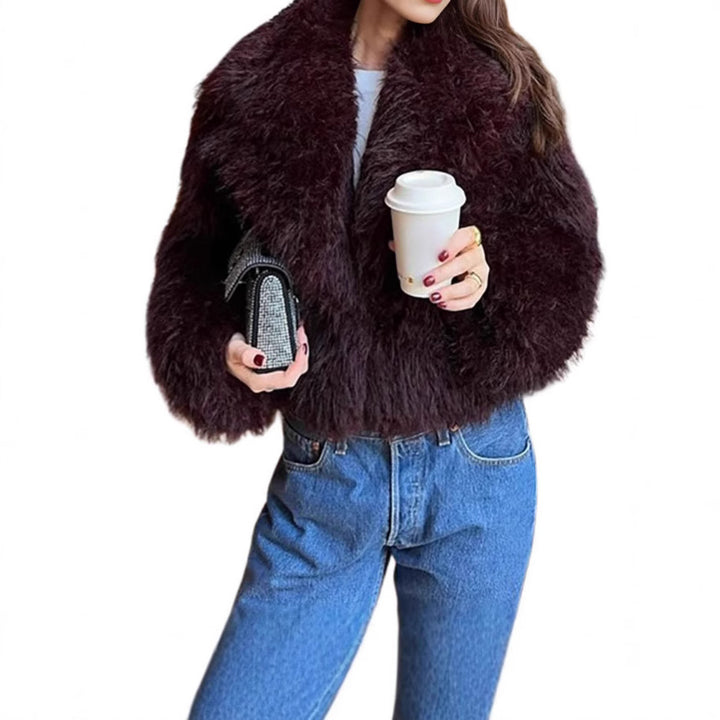 Oversized faux fur jacket for women Lune London