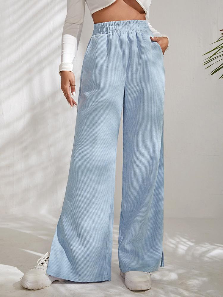 High-waisted straight leg leisure pants for women Lune London