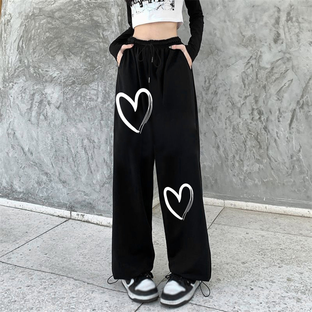 Women's comfortable sweatpants with cute print Chic & Stil