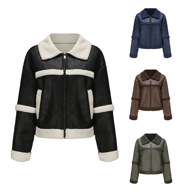 Women's transition jacket with soft fleece and stylish collar Lune London