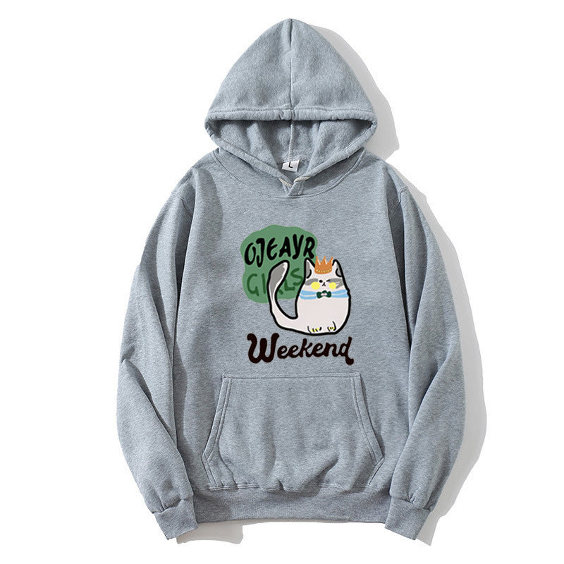 Women's hoodie with playful cat motif Chic & Stil