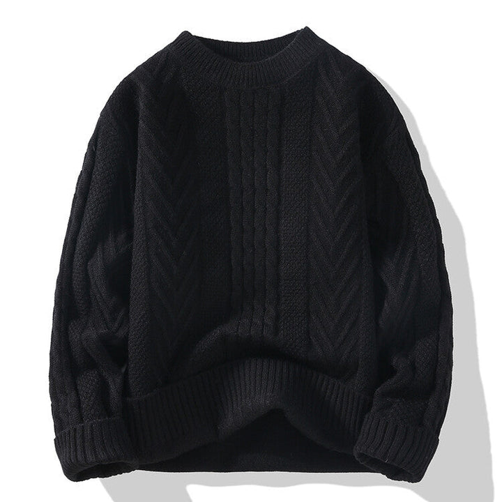 Lune London | Men's knit sweater with modern cable and ribbed structures