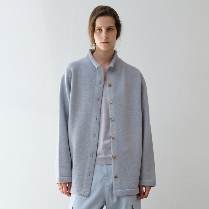 Veste en laine chaude pour femmes avec col montant Chic & Stil
