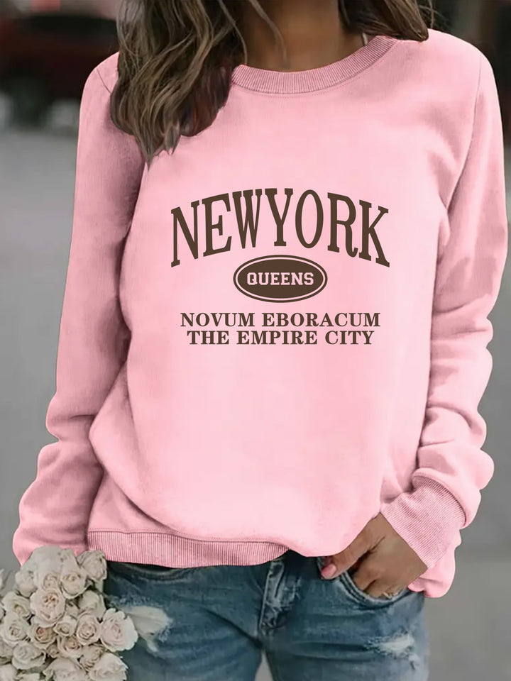Sweatshirt pour femmes avec une stylisation de New Yorker