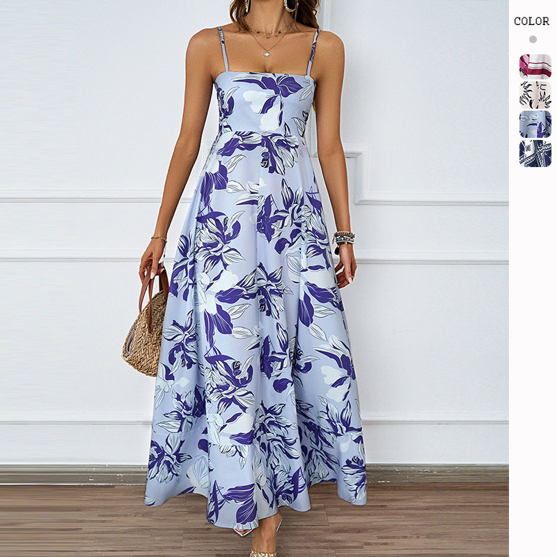 Maxi dress for women with graphic pattern Chic & Stil