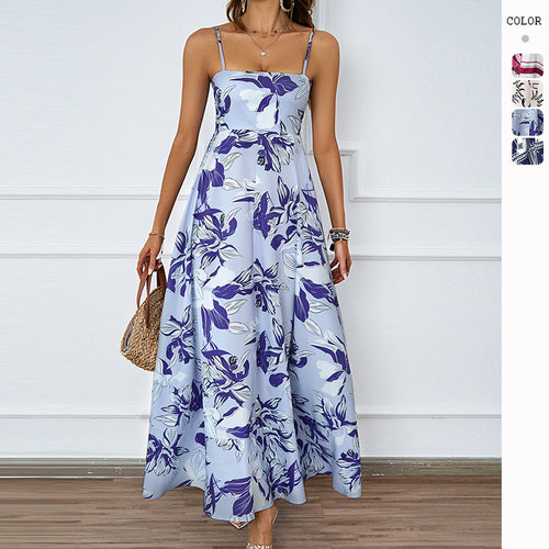Maxi dress for women with graphic pattern Chic & Stil