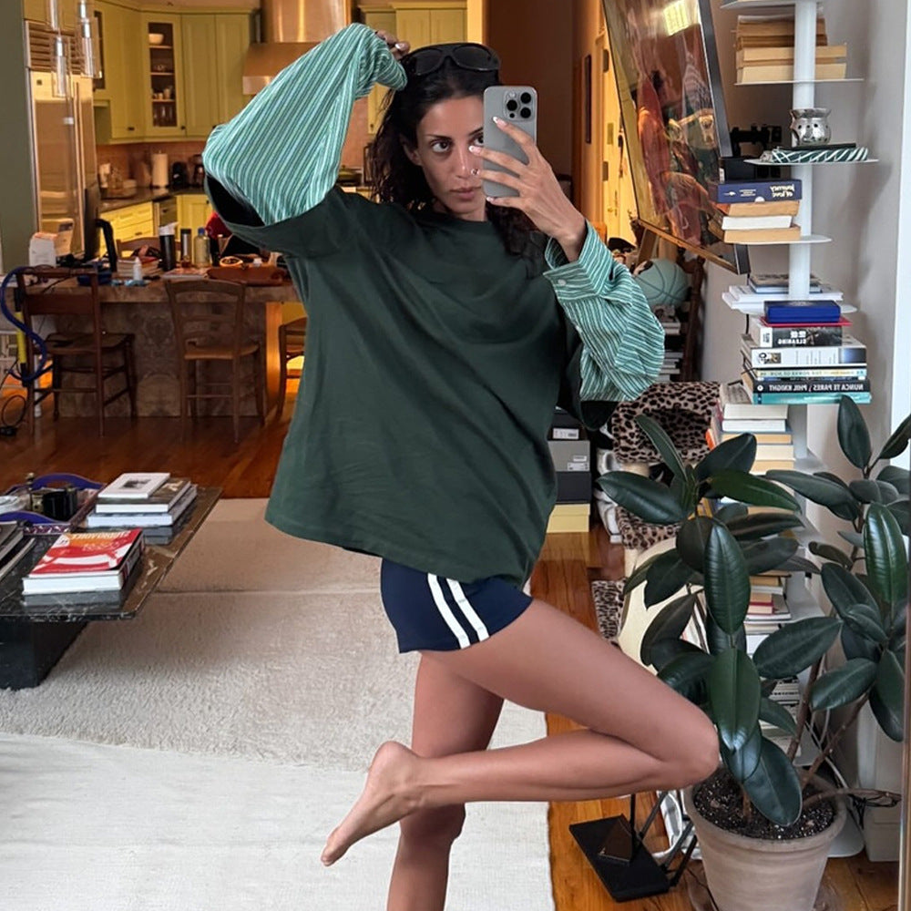 Modular T-shirt for women with unique sleeve details Lune London