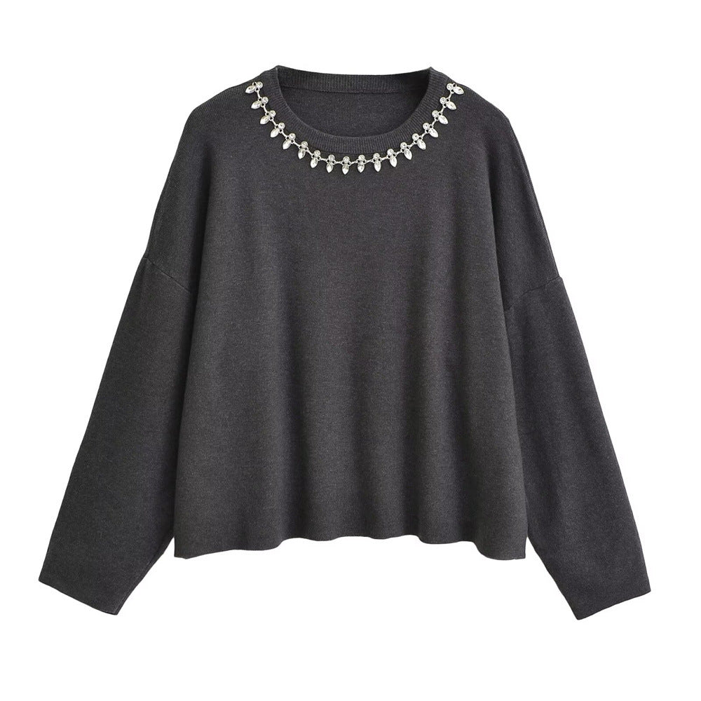 Ladies Elegant Sweater with Chic and Stylish Glitter Details
