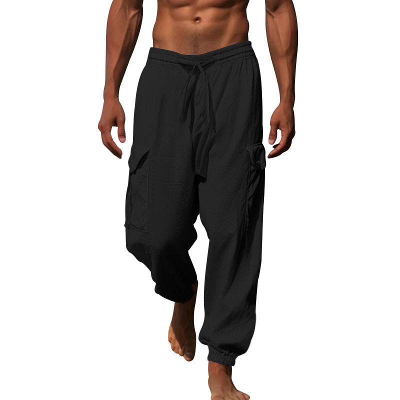 Men's cargo pants with elastic waistband and practical side pockets Lune London 1760050766