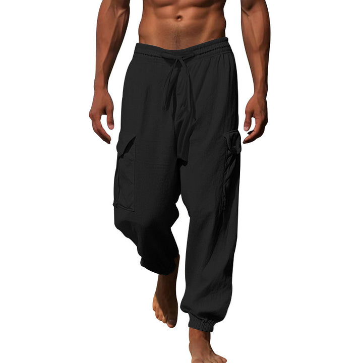 Men's cargo pants with elastic waistband and practical side pockets Lune London 1760050766