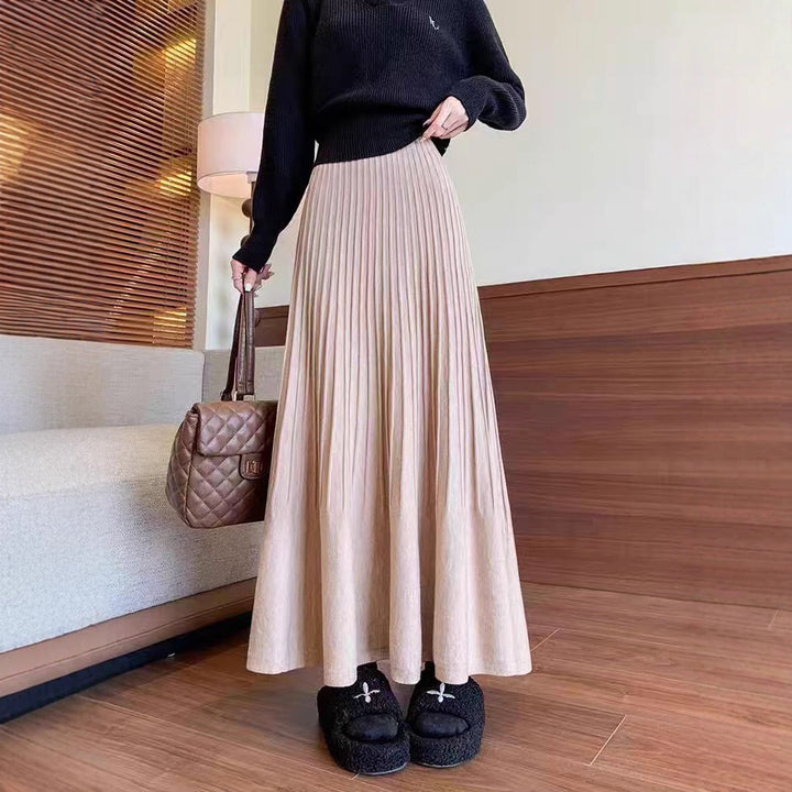 Elegant pleated skirt for ladies with high waist Lune London