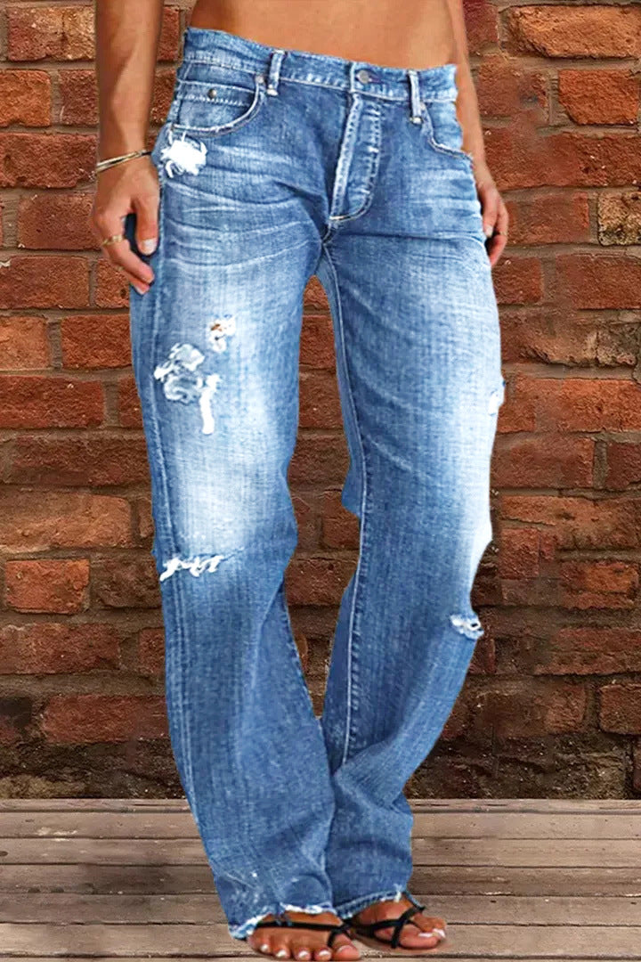 Lune London | Women's loose jeans in used look